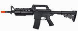 WELL MR799 M4 RIS Spring Airsoft Gun with Scope, Light, Grip, + Suppressor