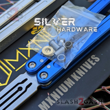 MXNIUM Channel Balisong Swordfish Butterfly Knife w/ Tuning Fork - DING