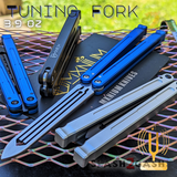 MXNIUM Channel Balisong Swordfish Butterfly Knife w/ Tuning Fork - DING