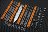 Balisong Spare Hardware Kit for Maxace Serpent Striker - Replacement Parts