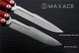 Maxace Serpent Striker II Butterfly Knife w/ Bearings - G10 Balisong asst. colors