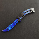 22 colors CSGO Butterfly Knife TRAINER Dull Spring Latch PRACTICE Balisong