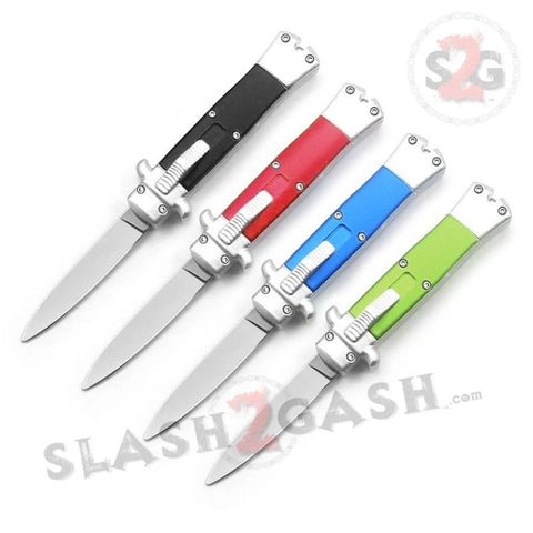 Stiletto Mini OTF Knife Small Automatic Switchblade - Asst. colors