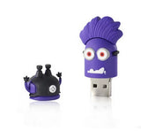 Evil Purple MINIONS Despicable Me USB Flash Drive 2.0 Rubber - 16gb