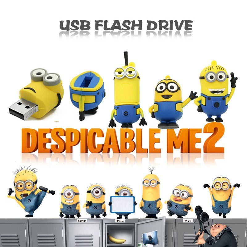 MINIONS Despicable Me USB Flash Drive 2.0 Kevin, Stuart, Bob - 16gb –  Slash2Gash