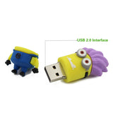 Evil Purple MINIONS Despicable Me USB Flash Drive 2.0 Rubber - 16gb
