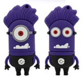 Evil Purple MINIONS Despicable Me USB Flash Drive 2.0 Rubber - 16gb