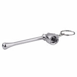 Mushroom Key Chain Bowl - Convertible Hidden Smoking Pipe - Silver
