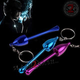 Mushroom Key Chain Bowl Smoking Pipe Convertible Hidden tobacco Keychain -