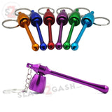 Mushroom Key Chain Bowl Smoking Pipe Convertible Hidden tobacco Keychain - 