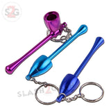 Mushroom Key Chain Bowl Smoking Pipe Convertible Hidden tobacco Keychain -