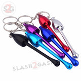 Mushroom Key Chain Bowl Smoking Pipe Convertible Hidden tobacco Keychain -