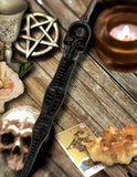 MYERS STICK™ Skull Enchanter Kubotan w/ Spine Self Defense Keychain - 8 Inch Survival Tool - Key Chain