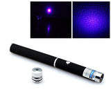 Blue Violet Purple Laser Pointer Pen with Star Cap 5mW 405nw 2in1