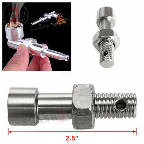 Nut N Bolt Convertible Screw Pipe - Metal Tobacco Smoking Pipe