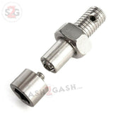 Nut N Bolt Convertible Screw Pipe - Metal Tobacco Smoking Pipe