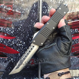 Delta Force Dark Knight 440C OTF Knife CNC Highest Quality - Tanto Xtreme Switchblade