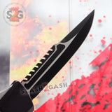 Delta Force Dark Knight 440C OTF Automatic Knife CNC Highest Quality - Interceptor Black Switchblade Slash2Gash S2G