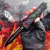 Dragon OTF Knife Automatic Switchblade - Red, Green, Blue