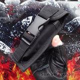 Delta Force OTF Knives Recon D/A Black Automatic Knife - REAL Layered Damascus Switchblade Sheath