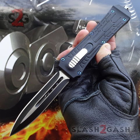 Delta Force OTF Crypt Keeper v2 D/A Automatic Knife - Double Edge Dagger Switchblade