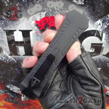 Delta Force OTF Crypt Keeper v2 D/A Automatic Knife - Double Edge Dagger Serrated Switchblade