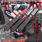 S2G Tactical Knives Deadpool OTF Knife Delta Force Switchblade Black Red Automatic CNC Highest Quality slash2gash