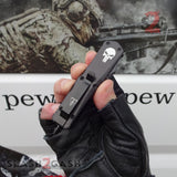 Slash2Gash S2G Delta Force Punisher Skull 7" Small OTF Automatic Knife D/A Switchblade -