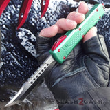 Delta Force Star Wars D2 Bounty Hunter D/A OTF Automatic Knife Green + Red Boba Fett CNC Highest Quality - Tanto Xtreme Switchblade