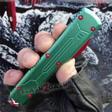 Delta Force Star Wars D2 Bounty Hunter D/A OTF Automatic Knife Green + Red Boba Fett CNC Highest Quality - Spear Switchblade