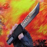Delta Force Dark Knight VG-10 OTF Knife CNC Highest Quality Carbon Fiber - Tanto Xtreme Switchblade Slash2Gash S2G