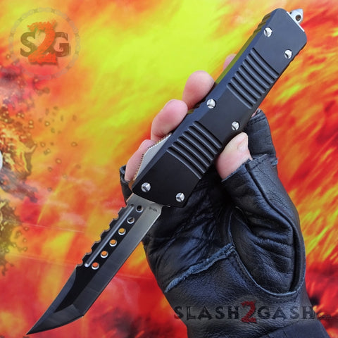 Delta Force Dark Knight VG-10 OTF Automatic Knife CNC Highest Quality - Tanto Xtreme Switchblade