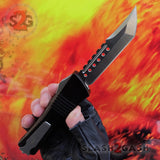 Delta Force Dark Knight VG-10 OTF Automatic Knife CNC T6061 - Tanto Xtreme Switchblade
