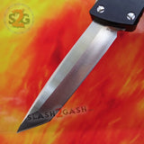 Delta Force Dark Knight VG-10 OTF Automatic Knife CNC T6061 - Tanto Switchblade
