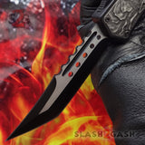 Delta Force Lycan OTF Automatic Knife D/A Tanto Xtreme Switchblade - Grey Wolf Gray