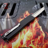 "TheONE" Mini OTF Dual Action Automatic Knife Black - Tanto 440c