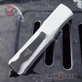 Delta Force White Knight OTF Automatic Knife D/A Switchblade - Tanto Extreme Storm Trooper