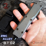 Real Damascus OTF Knife Carbon Fiber D/A Switchblade - S2G Tactical Automatic Knives Black Hardware