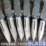 Switchblade Carbon Fiber Knives OTF Damascus Automatic Knife S2G Tactical