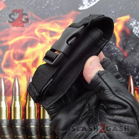 Spare OTF Knife Sheath Nylon Replacement Belt Case w/ Buckle - Small Holster