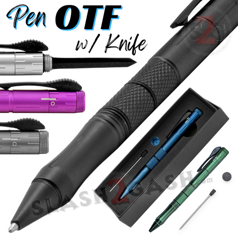 OTF Pen Knives Tactical Automatic Out The Front Pocket Knife Switch Blade Double Edge Dagger