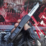 Phantom OTF Knife D2 Automatic Switchblade CNC Highest Quality Delta Force - Tanto Xtreme Satin