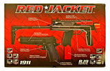 Red Jacket Airsoft Electric UZI and Handgun Set