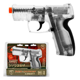 Red Jacket CO2 Airsoft Battle Pistol 380 FPS Licensed BB Gun - Clear