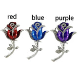 Crystal Rose Pin USB Flash Drive 2.0 Flower 16gb red/blue/purple U Disk Memory Stick