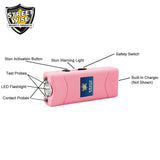 Streetwise Mini Keychain Stun Gun Flashlight Pink SMACK 6,000,000 Volt