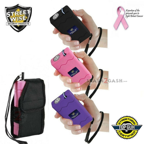 Streetwise Small Fry Stun Gun Flashlight Holster w/ Built-In Wall Charger