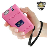 Streetwise Small Fry 8,800,000 Pink Powerful Mini Stun Gun Flashlight Rechargeable