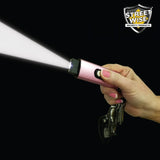 Streetwise Micro USB Slider Mini Keychain STUN GUN Rechargeable - Pink