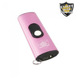Streetwise Micro USB Slider Mini Keychain STUN GUN Rechargeable - Pink